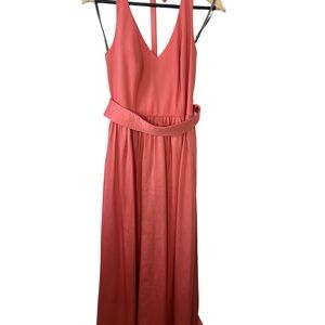 White by Vera Wang Coral Sleeveless Gown with Belt Size 8